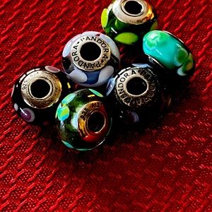 Authentic Pandora Murano Beads